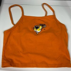 Forever 21 Crop Top Cheetos Flamin Hot Tiger Logo